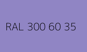 Colour RAL 300 60 35