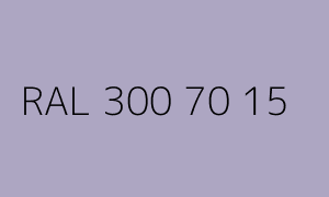 Colour RAL 300 70 15