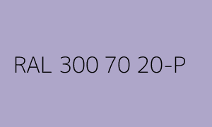 Colour RAL 300 70 20-P