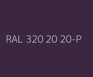 Colour RAL 320 20 20-P 