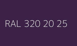 Colour RAL 320 20 25
