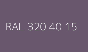 Colour RAL 320 40 15