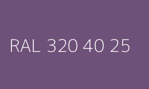 Colour RAL 320 40 25