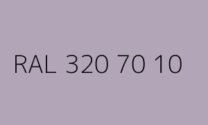 Colour RAL 320 70 10