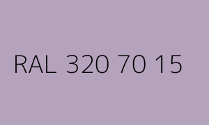 Colour RAL 320 70 15