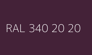 Colour RAL 340 20 20