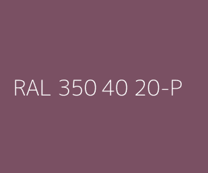 Colour RAL 350 40 20-P 