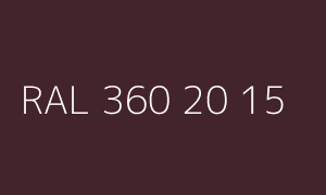 Colour RAL 360 20 15
