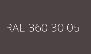 Colour RAL 360 30 05