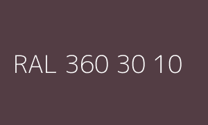 Colour RAL 360 30 10