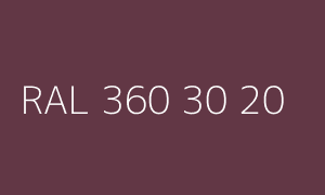 Colour RAL 360 30 20