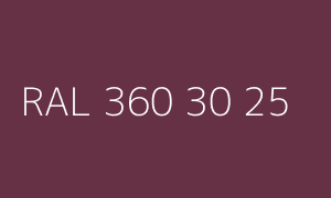 Colour RAL 360 30 25