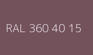 Colour RAL 360 40 15