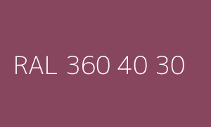 Colour RAL 360 40 30