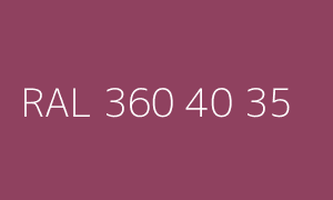 Colour RAL 360 40 35