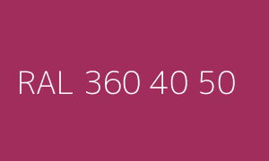 Colour RAL 360 40 50