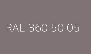 Colour RAL 360 50 05