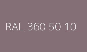 Colour RAL 360 50 10