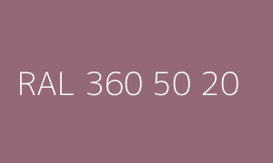 Colour RAL 360 50 20