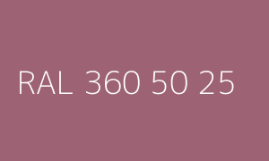 Colour RAL 360 50 25