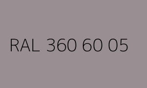 Colour RAL 360 60 05