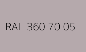 Colour RAL 360 70 05