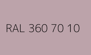 Colour RAL 360 70 10