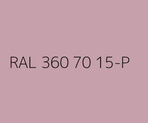 Colour RAL 360 70 15-P 