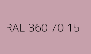 Colour RAL 360 70 15