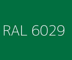 Colour RAL 6029 MINT GREEN