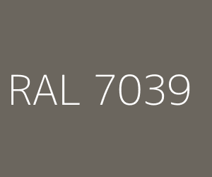 Colour RAL 7039 QUARTZ GREY
