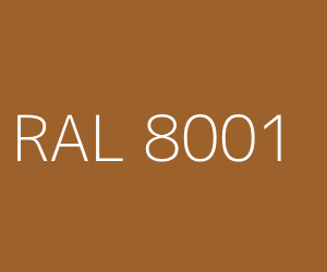 Colour RAL 8001 OCHRE BROWN