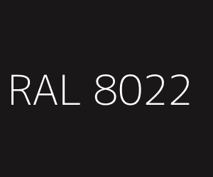 Colour RAL 8022 BLACK BROWN
