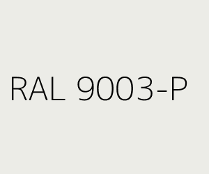 Colour RAL 9003-P SIGNAL WHITE