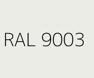 Colour RAL 9003 SIGNAL WHITE