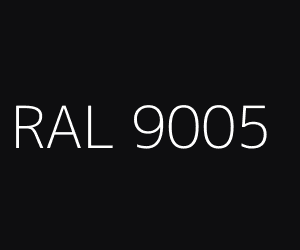 Colour RAL 9005 JET BLACK