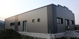 grey aluminium warehouse facade RAL 9007